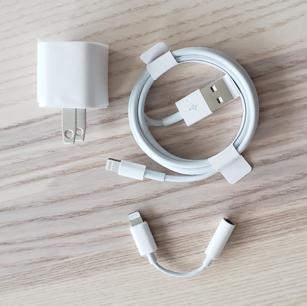 IPhone charger and Headphone Adapter